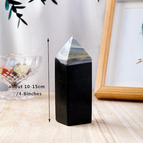 Gran torre de cristal natural LVTFCO de 200-300g, el regalo espiritual perfecto 3