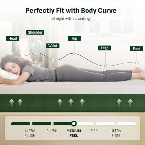 Image of Softa 10 inch Full Cooling Gel Memory Foam Mattress, Viscose from Bamboo, Medium Firm, Certi-PUR & Oeko-TEX Certified, 10-Year Warranty, Green Tea Support Foam, Washable, Mattress in a Box