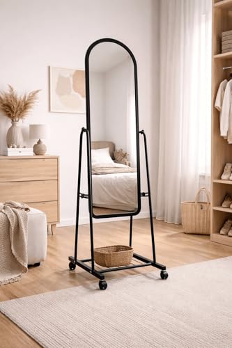 Aigentlich Rollspiegel schwenkbar, Konfektionsspiegel schwarz...