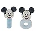 Amazon.com : Disney Mickey Mouse Assorted Plush Lovie Rattle Set Pack ...