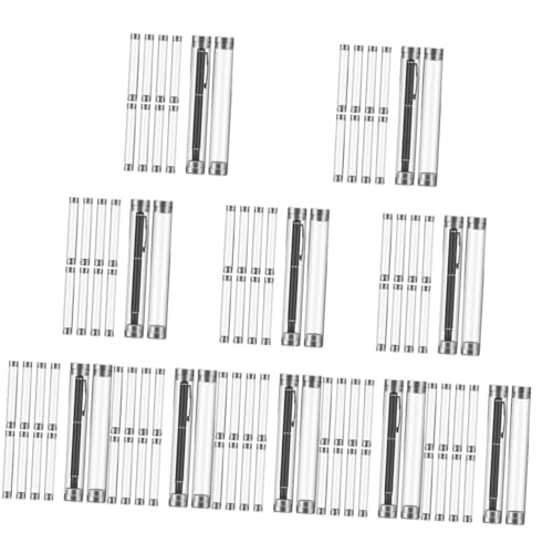 MAGICLULU 100pièces Étui à Stylo Cylindrique Transparent Acrylique Lot de