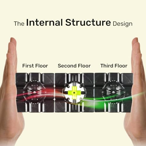 Image of Cubelelo Drift 3x3 Black Speedcube | Beginner Cube for Kids & Adults | Magic Speed Stress Buster Brainstorming Puzzle (Multicolor) | Anti-Pop Technology | Smooth Turning | Durable