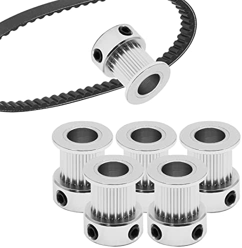 GT2 풀리 20 톱니 8mm 보어 핏 10mm 벨트 너비, 5개 — 사진 6