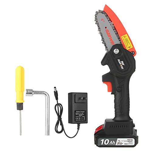 Kiboule Motosserra sem fio 21V Serra de poda de 4 polegadas com escova elétrica 2.0Ah bateria de lít