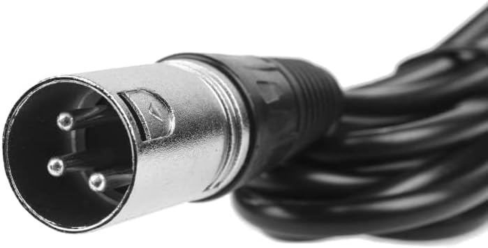 Close-up view of the 3-Pin XLR connector, highlighting its three pins.