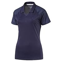 Algopix Similar Product 20 - Puma Golf Womens Mesh Polo Peacoat