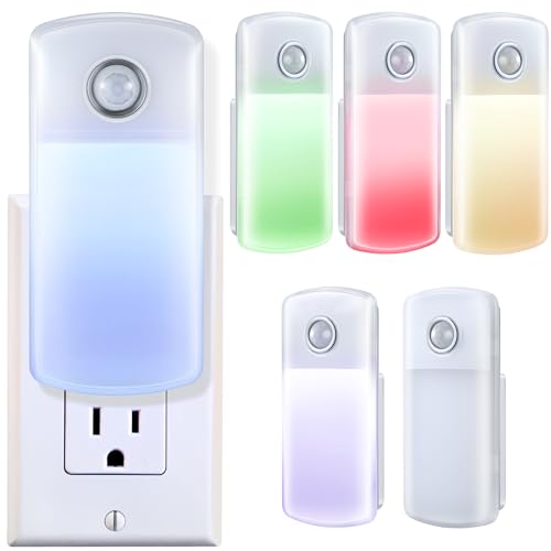 Enhon Emergency Power Failure 5-in-1 Multi Color LED Night Lights (6Pack)