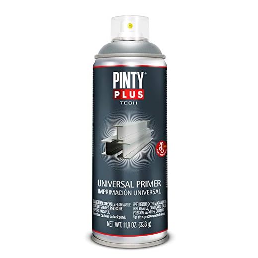 Pinty NVS297 Bombe apprêt ferrique 400ml gris, Non Concerné