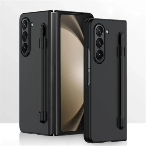 Samsung�p Galaxy Z Fold7 6 5 4 3 �p �X�����P�[�X �X�^�C���X�y���z���_�[�t�� �v���X�`�b�N���܂肽���ݎ��ϏՌ��ی�n�[�h�J�o�[ (GalaxyZ Fold 5 �p/�u���b�N)