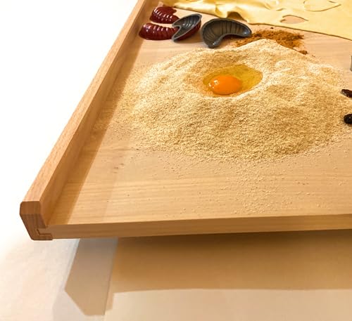 CULIMI Holzbackbrett – Teigbrett und Nudelbrett 100x60 cm zum Ausrollen – Ansicht 2