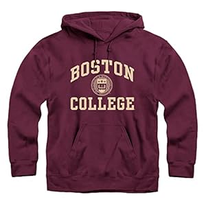 Barnesmith Boston College BC Eagles Hooded Sweatshirt, Heritage, Maroon, Large