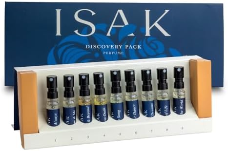 ISAK Discovery Unisex Perfume Gift Set, Mini Pack of 9-3ml