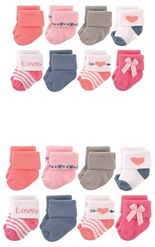 Image of Hudson Baby unisex-baby Grow With Me Cotton Terry Socks