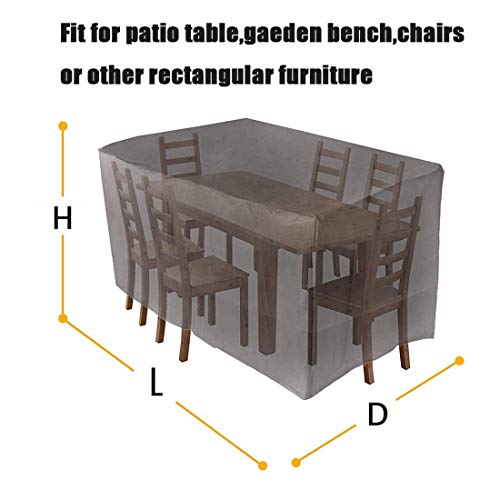 Housse de meubles de jardin imperméable bâche terrasse Oxford 420D - 5