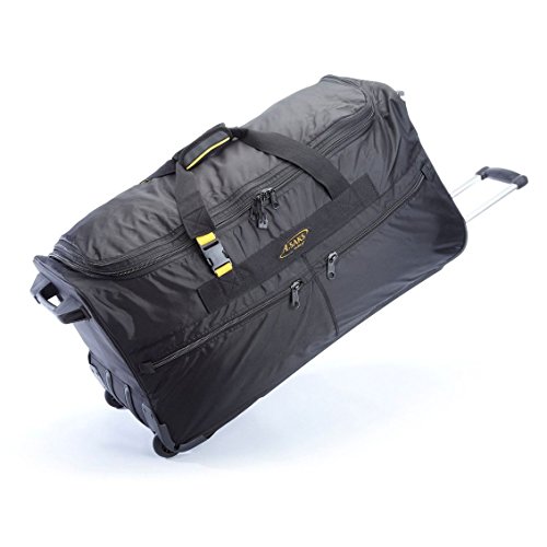 A.Saks Sports 31-inch Expandable Rolling Upright Travel Duffel Bag