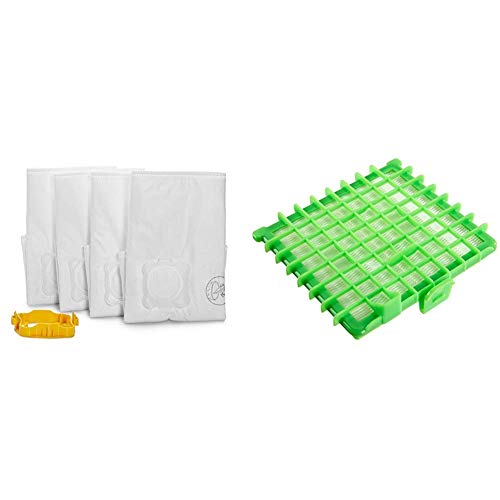 Wonderbag WB484720 Sacs aspirateur Wonderbag Endura x 4 + Rowenta ZR002901 Accessoire pour Aspirateur Filtre Hepa H13 Silence Force