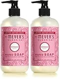 MRS. MEYER'S CLEAN DAY Liquid Hand Soap, Made with Essential Oils, Peppermint Scent, 12.5 Fl Oz (Pack of 2)