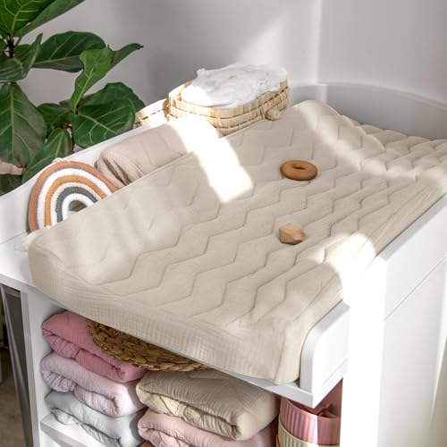 Drap de matelas à langer lulumoon matelassé haute qualité - 2