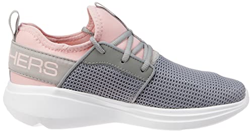 Tênis Go Run Fast, Skechers, Feminino, Cinza Escuro / Rosa Claro, 34