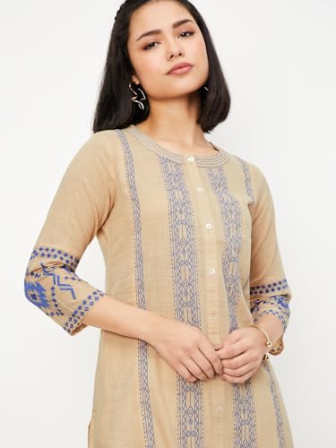 Image of Max Women's Cotton Regular Fit Casual Kurta