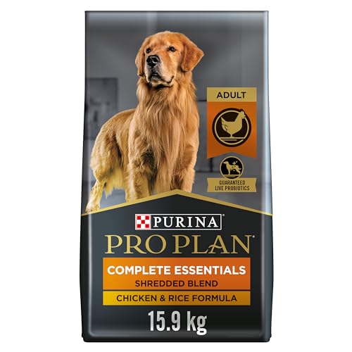 pro plan High Protein Dog Food With Probiotics for Dogs, Shredded Blend Chicken & Rice Formula - 35 lb. Bag