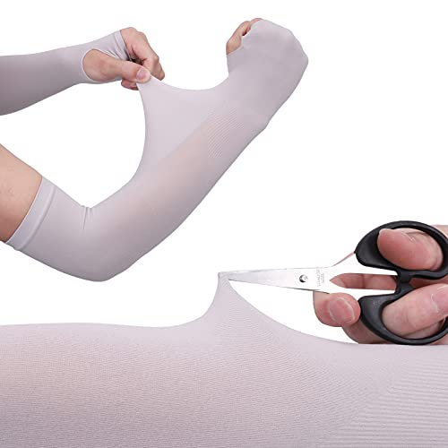 tao pipe 3 Paare UV-Schutz Armlinge, Sonnenschutz Arm Sleeves für Outdoor Aktivitäten für Männer Frauen Kinder Kühlung Arm Warmer Armstulpen(Schwarz, Weiß, Grau)