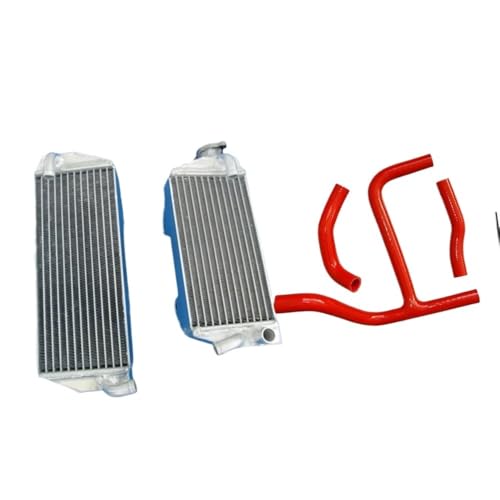 Radiateur RMZ 250 alu contre la surchauffe avec tuyau orange