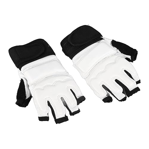 1 Pair Taekwondo Gloves Strong Cushioning Breathable Kickboxing Fingerless Gloves for Daily Training