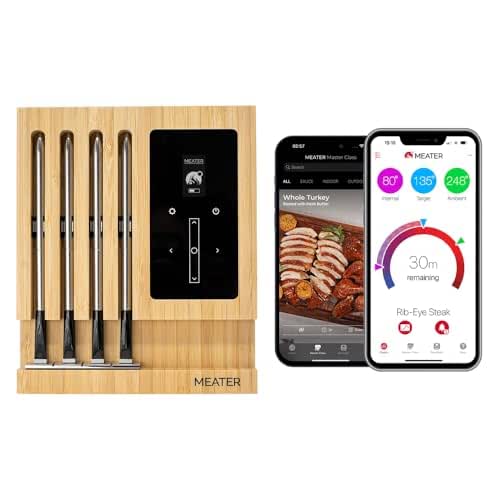 MEATER Block: WiFi Smart Wireless Meat Thermometer | 4 Probes,