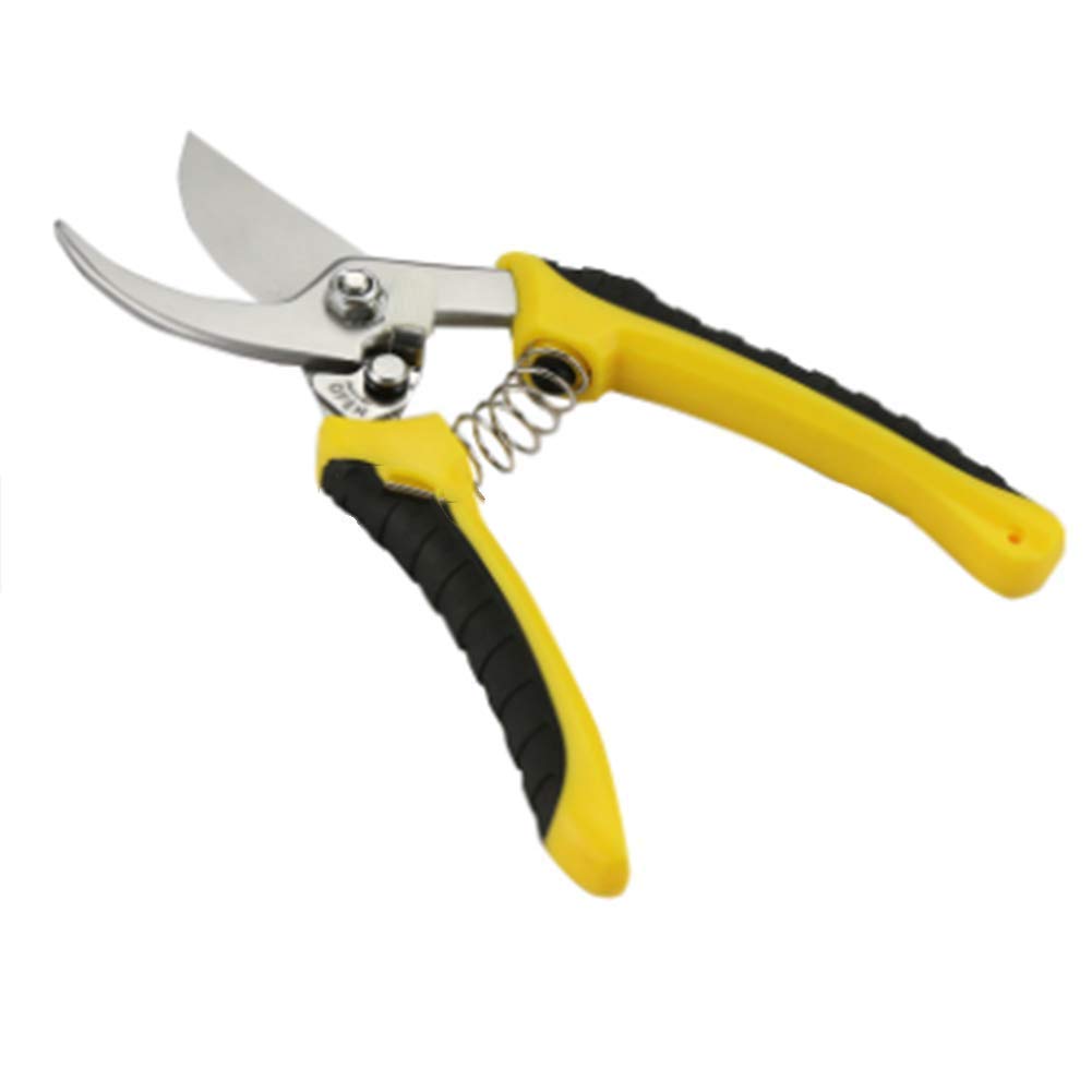 Gartenschere, Bypass-Gartenschere, Haarschneidemaschine für den Garten mit stoßdämpfender Feder, Gartenernte von Obst und Gemüse, 2er-Pack