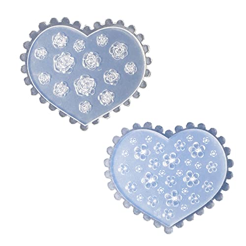 Molde 3D de silicona para uñas diseño flor 5 pétalos miniatura 1