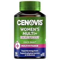 Cenovis Women's Multi+ Energy Boost Capsules 50 - Daily Multivitamin Supports Energy Levels, Physical Stamina, Nervous System Function, Bone & Teeth Health - Maintains Healthy Immune System Function