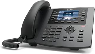 هاتف اي بي DPH-400G/F5 من دي-لينك بشاشة LCD ملونة 3.5 بوصة واس اي بي، مزود بمنفذ ايثرنت واحد جيجابت ومنفذ شبكة محلية LAN واحد جيجابايت