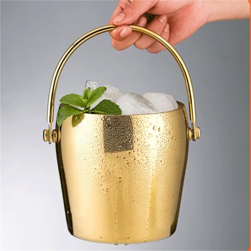 Cubo de hielo de tambor portátil para uso interior y exterior 5