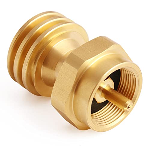 Uenede Brass 1LB Tank to QCC1 Propane Tank Adapter Hexagon