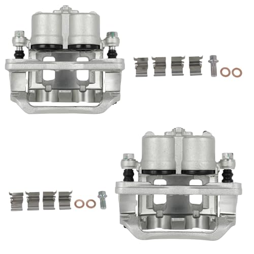 SCITOO 18B5026 18B5027 Front Left & Right Disc Brake Calipers Assembly w/Bracket For Ford For Edge...