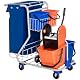 Reinigungswagen HOMCOM mit 4 Eimern und Mopp-Presse