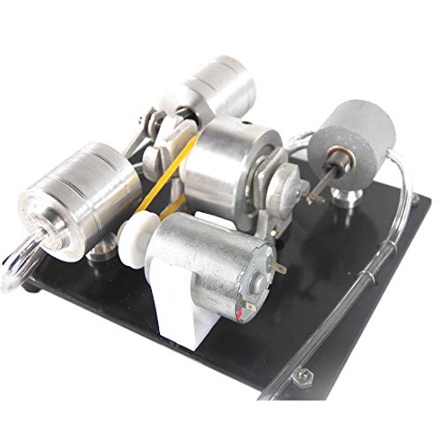 Batop Stirlingmotor Bausatz , Sterling Engine mit Dampf Kessel und Alkohol Brenner Stirling Engine Kit DIY Stirlingmotor… – Bild 3