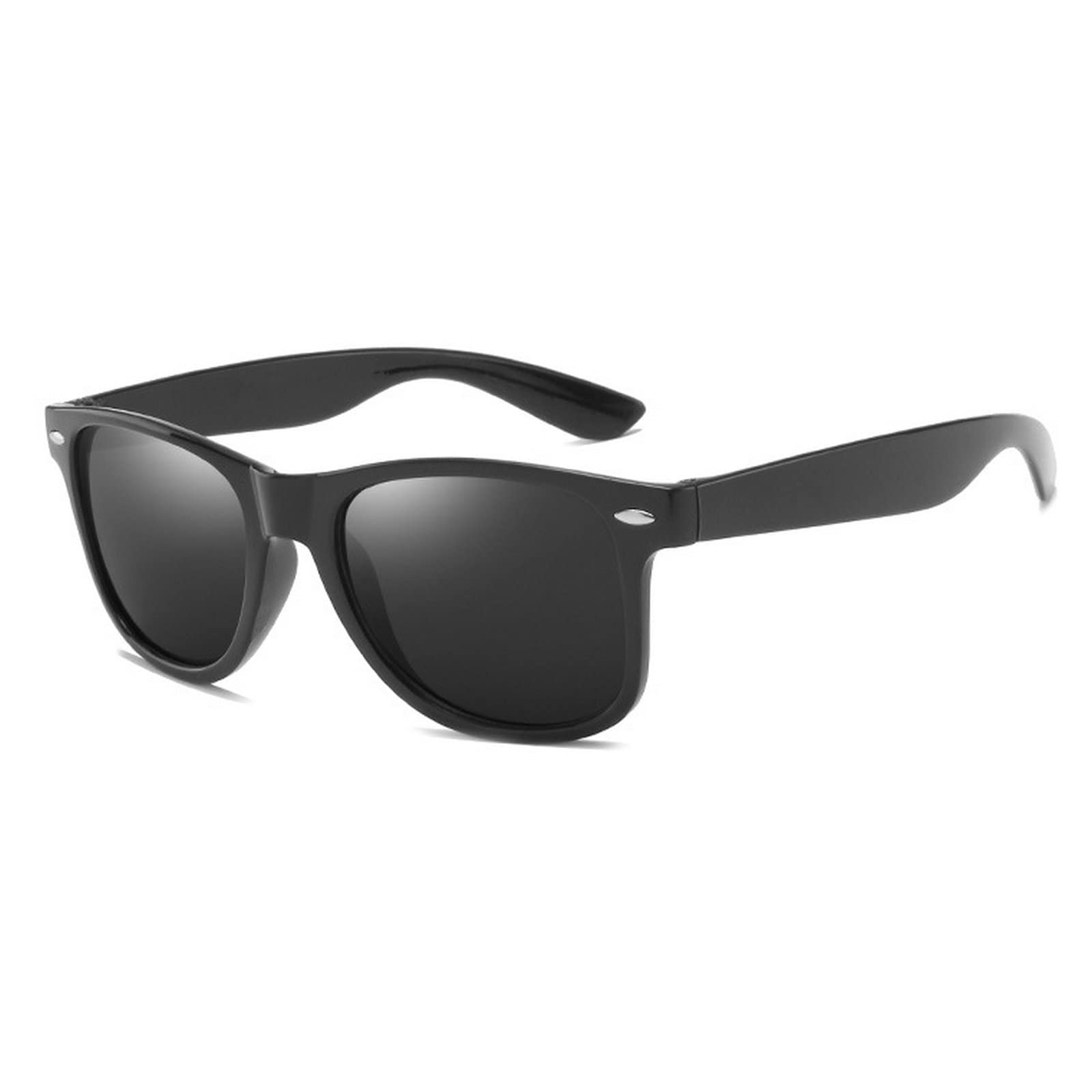 mincl Polarized Reader Sunglasses for Men Women,Classic Rectangle Reading Glasses Outdoor Full Lenses Magnifying Eyewear (black, 1.75)