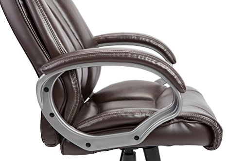 Christies Home Living Leather Comfortable Adjustable Chairs, Office Chairs, Brown #TOP4