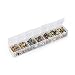 BRCbeads 8mm Gold Plated 7 Cold Theme Colors Crystal Rondelle Spacer Beads Include Plastic Jewelry Container Box Wholesale Mix Lot for jewelry making (280pcs Mix Lot)