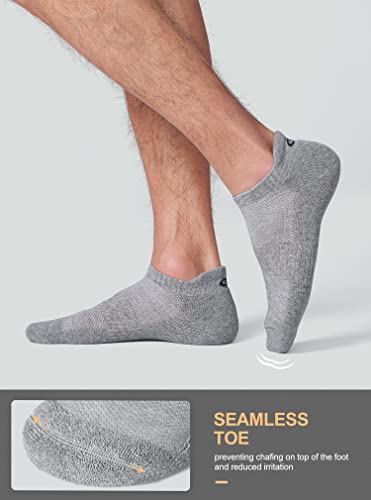Image of CS CELERSPORT 6 Pairs Ankle Athletic Running Socks Low Cut Sports Tab Socks for Men and Women
