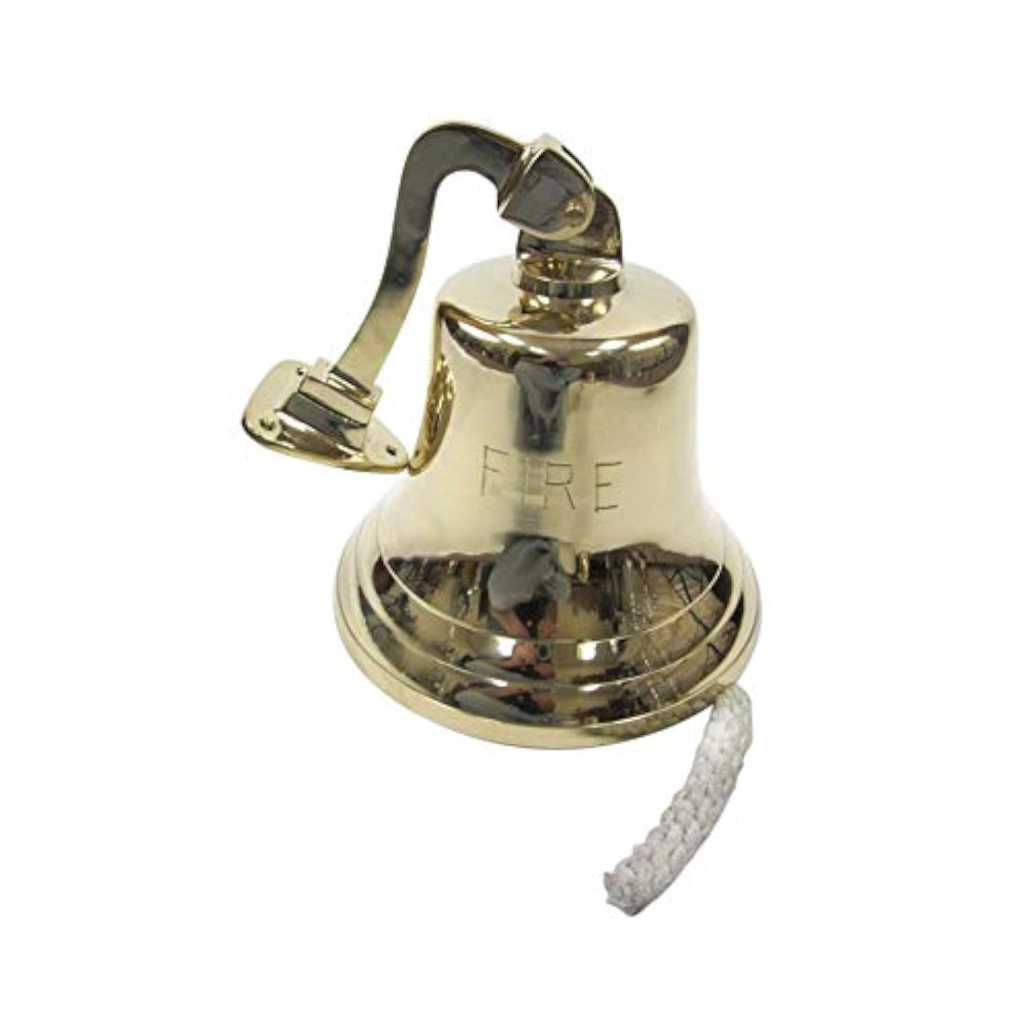 Solid Brass Ships Bracket Bell for Nautical Decor