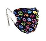 Breathe Healthy Dust & Allergy Mask; Comfortable, Reusable - Kids Flu Mask - Protection from Dust, Pollen, Allergens, & Flu Germs; Colorful Paws Design (Child/Youth Size)