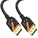 RyzzRooa DisplayPort Cable 6 Feet, 2-Pack DP to DP Cables, 4K Display Port Cable Male to Male Adapter with 2K@165Hz, 2K@144Hz Support 3D, HDR for Gaming, Computer, TV, Monitor, Docking Station