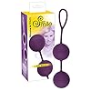 Sweet Smile XXL Balls – zachte liefdesbal-duo met draaiende ballen, loveballs met trillingen voor haar, seksspeelgoed voor bekkenbodemtraining, paars
