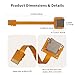 Micro SD Card Extension Cable TF Card Adapter FPC Micro SD Card Extension Cable with Screw Holes External Self-Ejecting Card Holder for Micro SD Cards Prevents Holder Wear and Tear (3.93in/10cm)