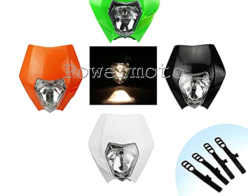 Amazon | オートバイオレンジモトクロスヘッドライトenduroスーパー