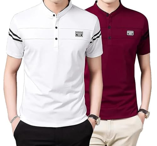 Image of Lymio Polo T Shirt for Men || T Shirt for Man || Collar T Shirt Style Men (Packs Also Available) (Polo-77-80)