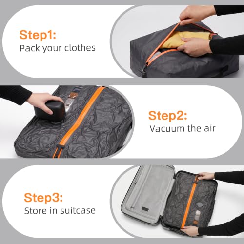 Roseek Travel Vacuum Bags With Pump, 2 Pack 22L Compression Kit For Clothes - image 8